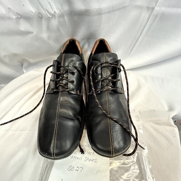 Cole Haan Men Shoes size 10.5 Black Lace up Leather 161C04073C12 - Picture 12 of 15